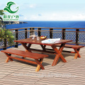 Garden teak wood table and bench furniture, teak wood table and bench